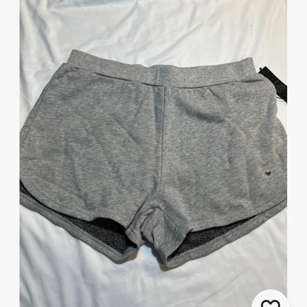 women’s diamond supply co. Grey cotton active shorts medium new with tags